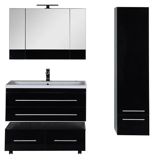 Шкаф-пенал подвесной Aquanet Верона 40 R чёрный 00176673 Шкаф-пенал подвесной Aquanet Верона 40 R чёрный 00176673