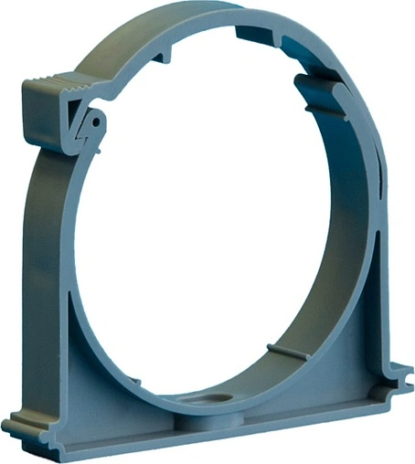 Клипса с защелкой D=50мм серый Политэк 700050