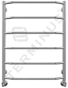 Полотенцесушитель водяной лесенка Terminus Виктория П6 600х796 полированная сталь 4670030725141, 1