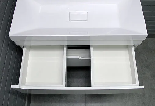 Тумба под умывальник подвесной Айсберг Веста 80 белый DV5917T