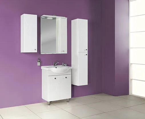 Шкаф-пенал подвесной Aquaton Лиана 30 L белый 1A163003LL01L