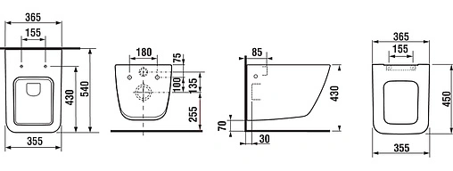Унитаз подвесной Jika Pure белый 8.2042.3.000.000.1