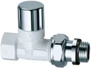 Вентиль запорный прямой ½" в/н LadyFAR белый/серебро FL 0255 12P Вентиль запорный прямой ½" в/н LadyFAR белый/серебро FL 0255 12P, 1