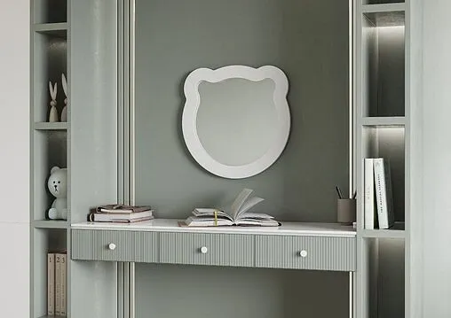 Зеркало Aquaton Каспер Мишка 50 белый матовый 1A283502CRE20