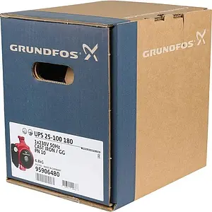 Насос циркуляционный Grundfos UPS 25-100 180 95906480 Насос циркуляционный Grundfos UPS 25-100 180 95906480, 4