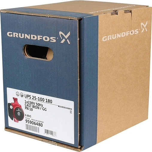 Насос циркуляционный Grundfos UPS 25-100 180 95906480