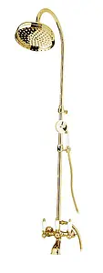 Душевая система со смесителем для ванны Cezares First золото/белый FIRST-CVD-03/24-Bi Душевая система со смесителем для ванны Cezares First золото/белый FIRST-CVD-03/24-Bi, 1