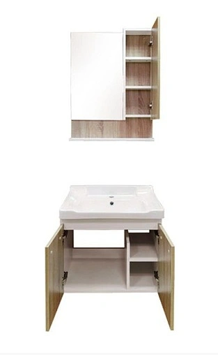 Тумба-умывальник подвесная Comforty Рига 60 дуб сонома/белый 00004142213CF