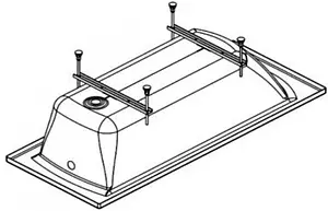 Монтажный комплект Santek Касабланка M 150х70 1WH501541 Монтажный комплект Santek Касабланка M 150х70 1WH501541, 2