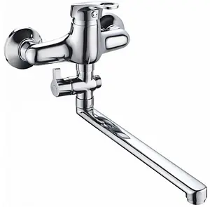 Смеситель для ванны с длинным изливом Gross Aqua Base хром 7237258C-35L(F) Смеситель для ванны с длинным изливом Gross Aqua Base хром 7237258C-35L(F), 1