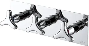 Смеситель для ванны скрытого монтажа D&K Hessen Goethe хром DA1384841, 1