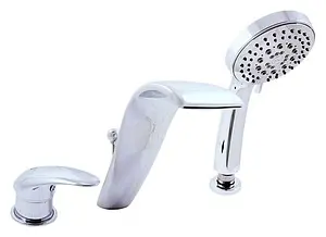 Смеситель на борт ванны на 3 отверстия Rav Slezak Dunaj хром D461.5S, 1