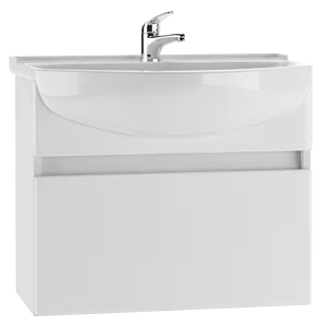 Тумба под умывальник подвесная Айсберг Амур 60 белый DA3007T, 1