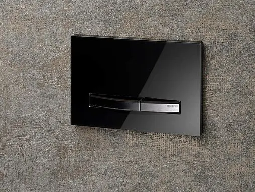 Клавиша смыва для унитаза Geberit Sigma 50 New 115.788.SD.2 кнопки/нерж. сталь, панель/зеркальное дымчатое cтекло