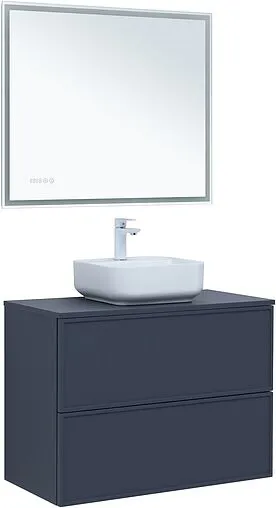 Тумба-умывальник Aquanet Арт 90 маренго 00313266+00318928