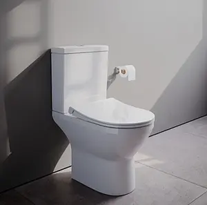 Унитаз-компакт безободковый VitrA Integra Round Open-Back Rim-Ex белый 9833B003-7206, 3