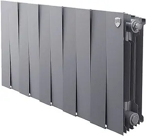 Радиатор биметаллический 10 секций Royal Thermo PianoForte 300 Silver Satin RTPSS30010, 1
