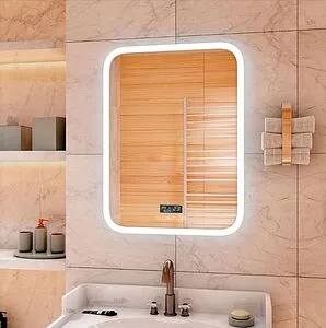 Зеркало с подсветкой Continent Glamour Led 60 с музыкальным блоком, с подогревом белый ЗЛП130 Зеркало с подсветкой Continent Glamour Led 60 с музыкальным блоком, с подогревом белый ЗЛП130, 4