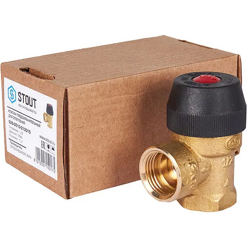 Клапан предохранительный ½&quot; 3 бар Stout SVS-0010-013015