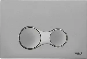 Клавиша смыва для унитаза VitrA Sirius 740-0486 кнопки/хром матовый, кольца/хром матовый Клавиша смыва для унитаза VitrA Sirius 740-0486 кнопки/хром матовый, кольца/хром матовый, 1