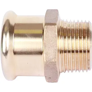 Муфта пресс переходная 35мм x 1"н Sanha 8243G 18243351 Муфта пресс переходная 35мм x 1"н Sanha 8243G 18243351, 3