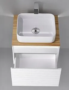 Тумба-умывальник подвесная Jorno Karat 60 белый Kar.01.60/P/W+MLN-7050H Тумба-умывальник подвесная Jorno Karat 60 белый Kar.01.60/P/W+MLN-7050H, 4