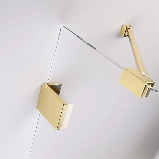 Дверь в нишу 1300мм прозрачное стекло Radaway Essenza Pro Gold DWJ 130 L 10099130-09-01L