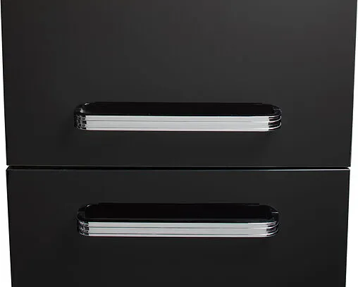 Шкаф-пенал подвесной Aquanet Сиена 40 чёрный 189237