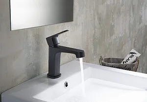 Смеситель для раковины Aquatek Оберон чёрный матовый AQ1210MB, 3