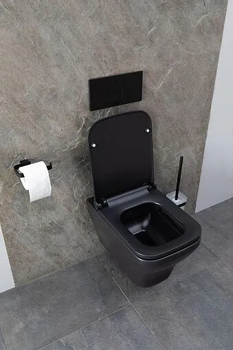 Унитаз подвесной безободковый Allen Brau Infinity черный матовый 4.21011.31