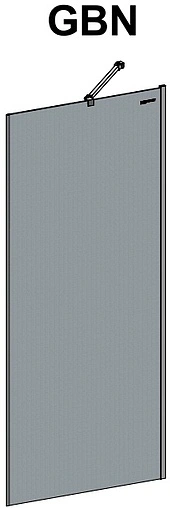 Боковая стенка 900мм прозрачное стекло Roltechnik Elegant Neo Line GBN/900 189-9000000-00-02