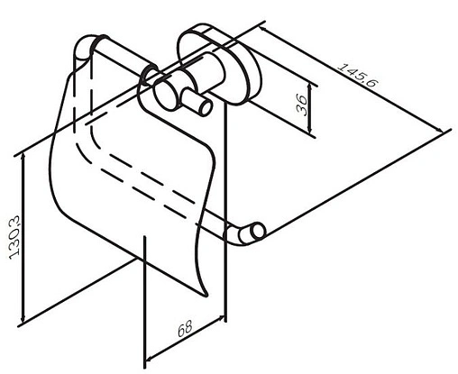 Держатель туалетной бумаги Am.Pm Sense L хром A74341400