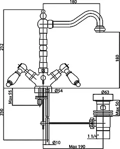 Смеситель для раковины Cezares First золото FIRST-LS2-03/24-M Смеситель для раковины Cezares First золото FIRST-LS2-03/24-M, 2