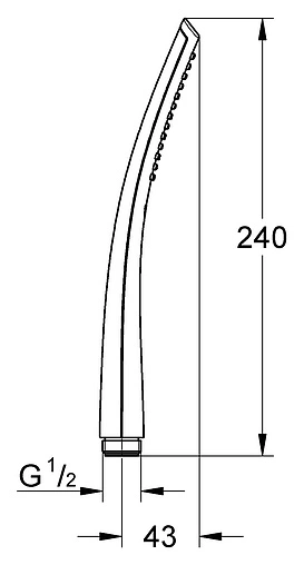 Лейка ручного душа Grohe Ondus Stick хром 27184000