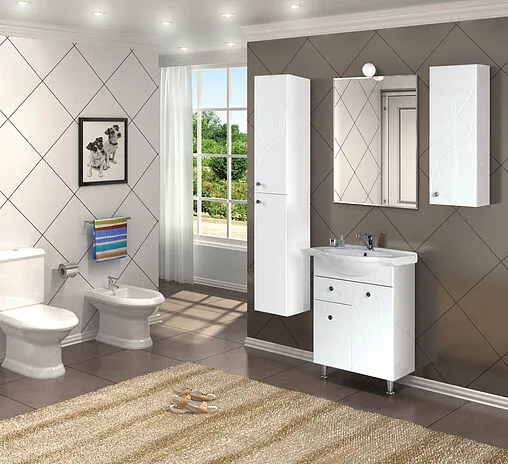 Шкаф Aquaton Лиана 30 L белый 1A153103LL01R