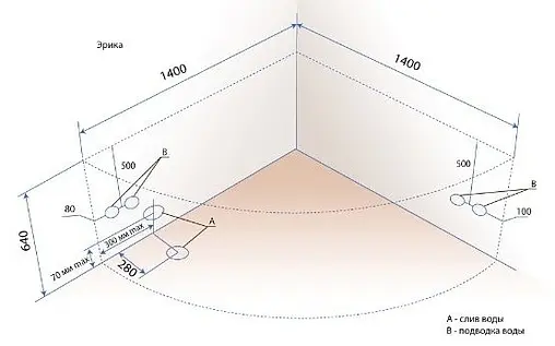 Ванна акриловая Triton Эрика 140x140 Н0000000221