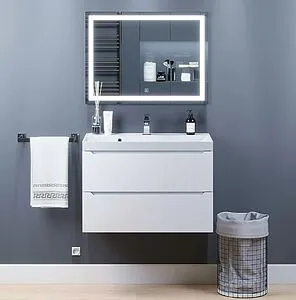 Зеркало с подсветкой Uperwood Tanos 80 с подогревом белый/серебро 291020222 Зеркало с подсветкой Uperwood Tanos 80 с подогревом белый/серебро 291020222, 5