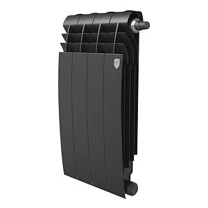 Радиатор биметаллический 4 секций нижнее правое подключение Royal Thermo Biliner 500 VR80 Noir Sable RTBNSVR8050004 Радиатор биметаллический 4 секций нижнее правое подключение Royal Thermo Biliner 500 VR80 Noir Sable RTBNSVR8050004, 1