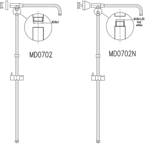 Удлинение к штанге Rav Slezak Murray хром MD0702-30