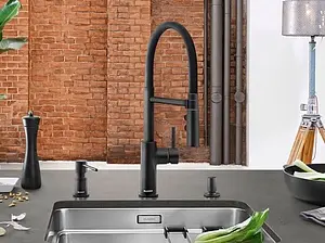 Смеситель для кухни с выдвижным изливом Blanco Catris-S чёрный матовый 525793 Смеситель для кухни с выдвижным изливом Blanco Catris-S чёрный матовый 525793, 5