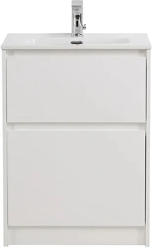Тумба-умывальник напольная BelBagno KRAFT 60 Bianco Opaco KRAFT39-600/390-2C-PIA-BO+BB600/390ETL