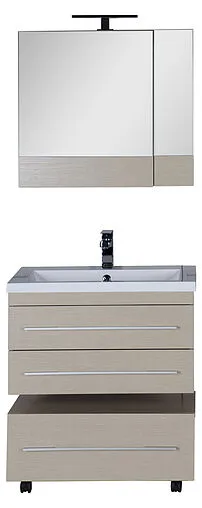 Шкаф-зеркало Aquanet Нота 75 L светлый дуб 00158857