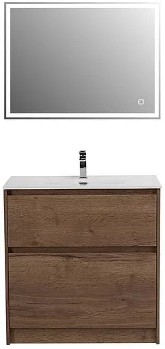 Тумба под умывальник напольная BelBagno KRAFT 80 Rovere Tabacco KRAFT39-800/390-2C-PIA-RT