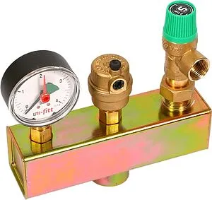 Группа безопасности котла до 50 кВт 1&quot; 3 бар Uni-Fitt 250A4530, 1