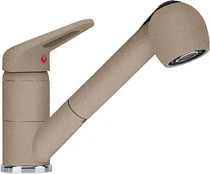 Смеситель для кухни с выдвижным изливом Franke Novara Plus pull-out миндаль 115.0470.666 Смеситель для кухни с выдвижным изливом Franke Novara Plus pull-out миндаль 115.0470.666, 1