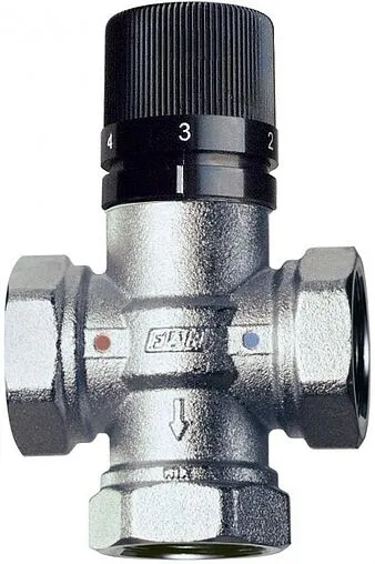 Трехходовой термостатический смесительный клапан ¾&quot; +25...+65°С Kvs 2.6 Far Termo FA 3950 34