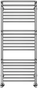 Полотенцесушитель водяной лесенка Terminus Орион П22 500х1200 полированная сталь 4670078529763, 3
