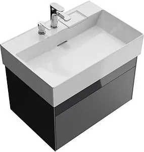 Тумба-умывальник подвесная Kerama Marazzi Logica 70 стальной серый LOG.70.2\ST+LO.wb.70.2+LO.dis.02\CR Тумба-умывальник подвесная Kerama Marazzi Logica 70 стальной серый LOG.70.2\ST+LO.wb.70.2+LO.dis.02\CR, 1