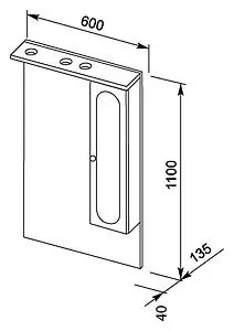 Шкаф-зеркало Aquanet Марсель 60 белый 100296 Шкаф-зеркало Aquanet Марсель 60 белый 100296, 2