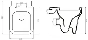 Комплект 5 в 1 BelBagno Janice BB124CB /BB124SC/BB025-CS/BB004-PR-BIANCO с кнопкой белый глянцевый, 5